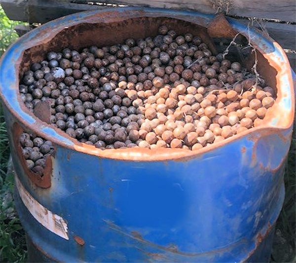 1-1/2 Barrels Of Used Steel Grinding Balls, Approximately 3/4" (+/-))